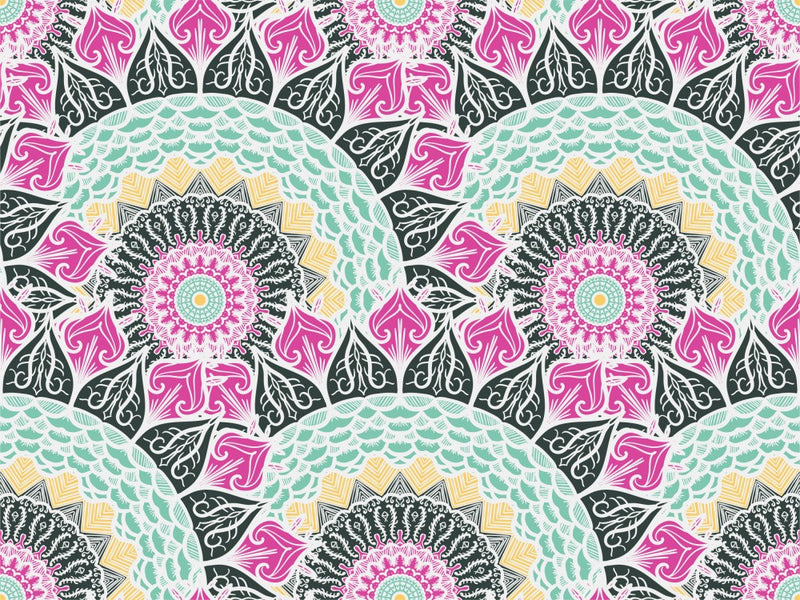 Vibrant Mandala Tapestry