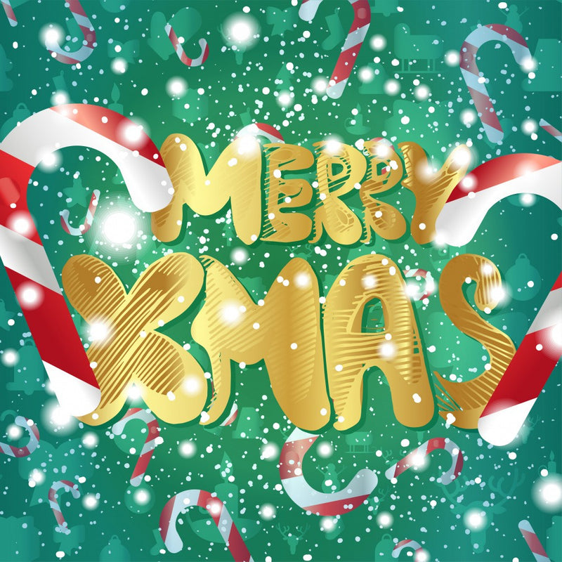 Merry Xmas Lettering
