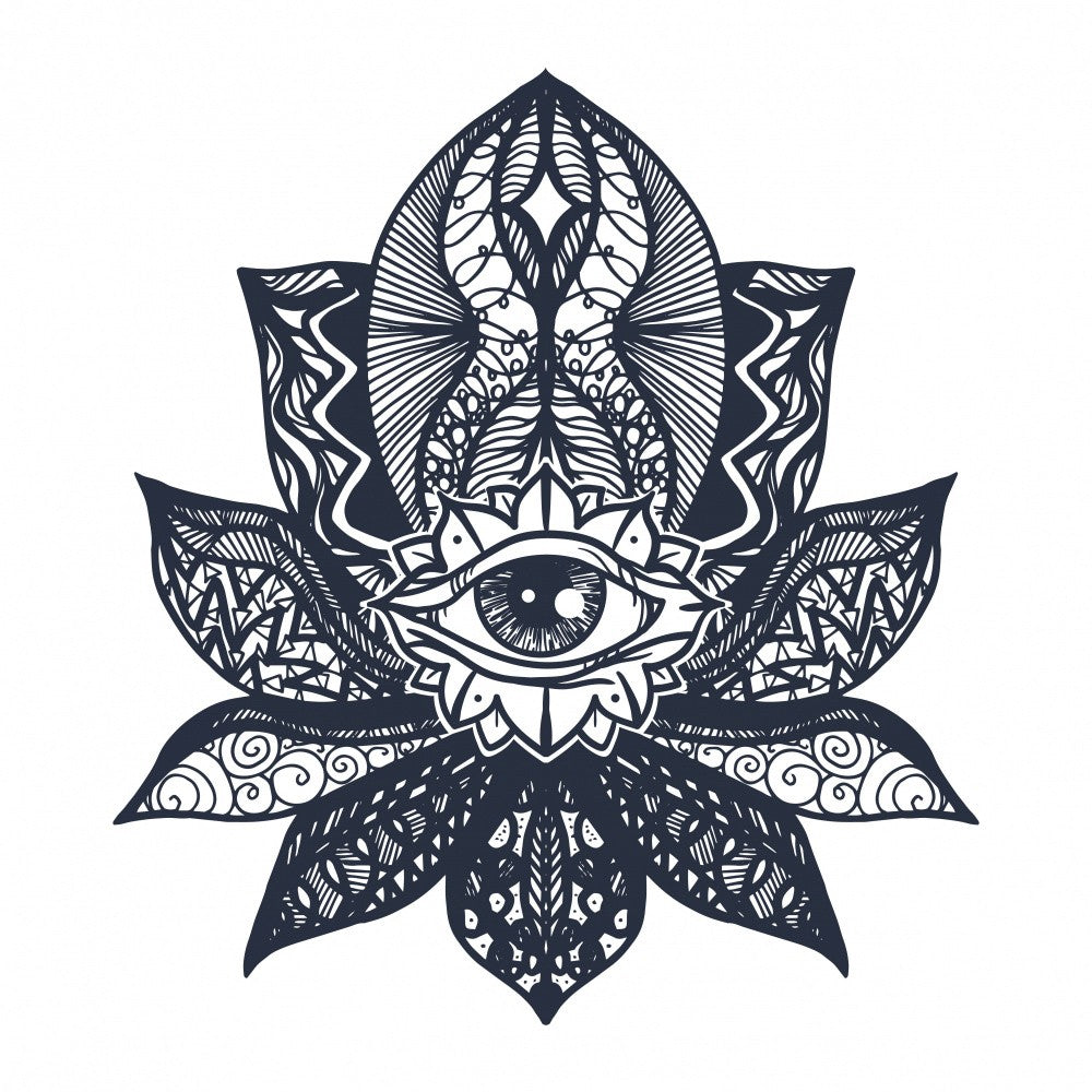Stylized Lotus With An All-seeing Eye