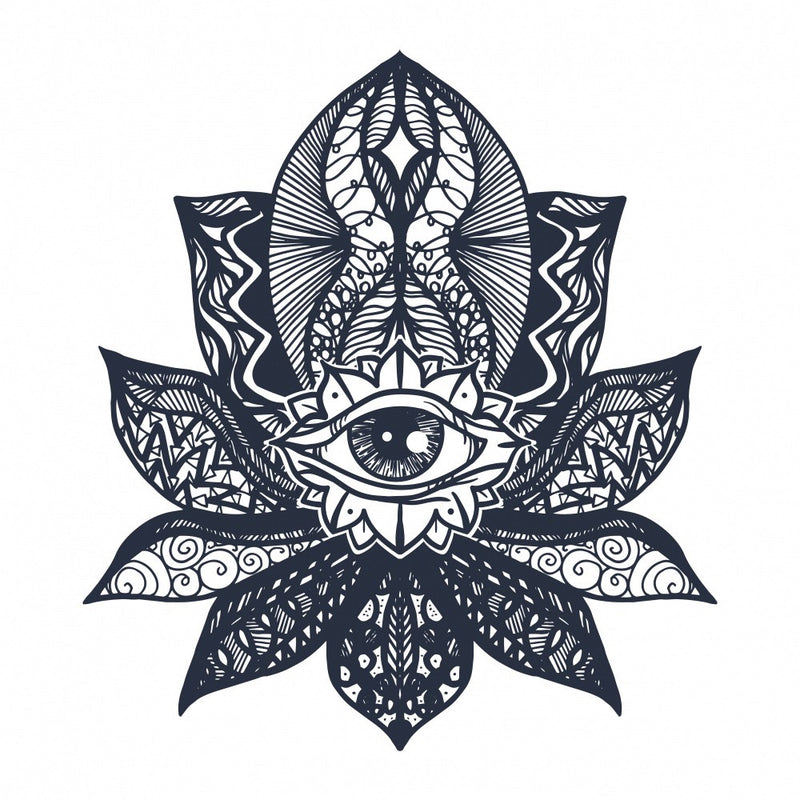 Stylized Lotus With An All-seeing Eye