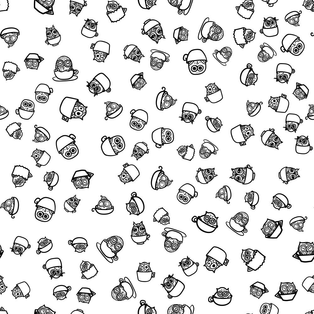 Nice Owl Sin Cups Patterns