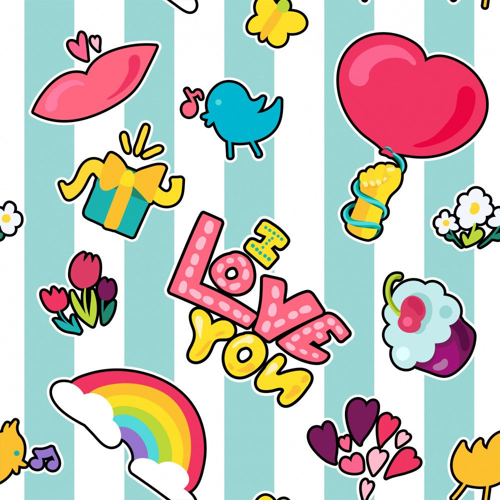 Cartoon Romantic Pattern