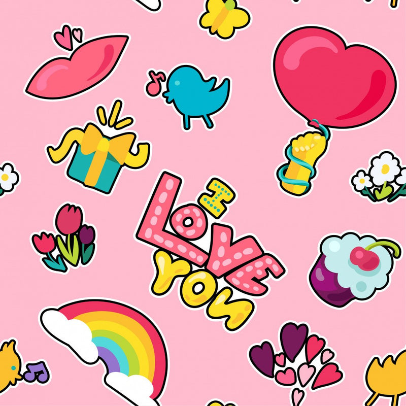 Cartoon Romantic Pattern