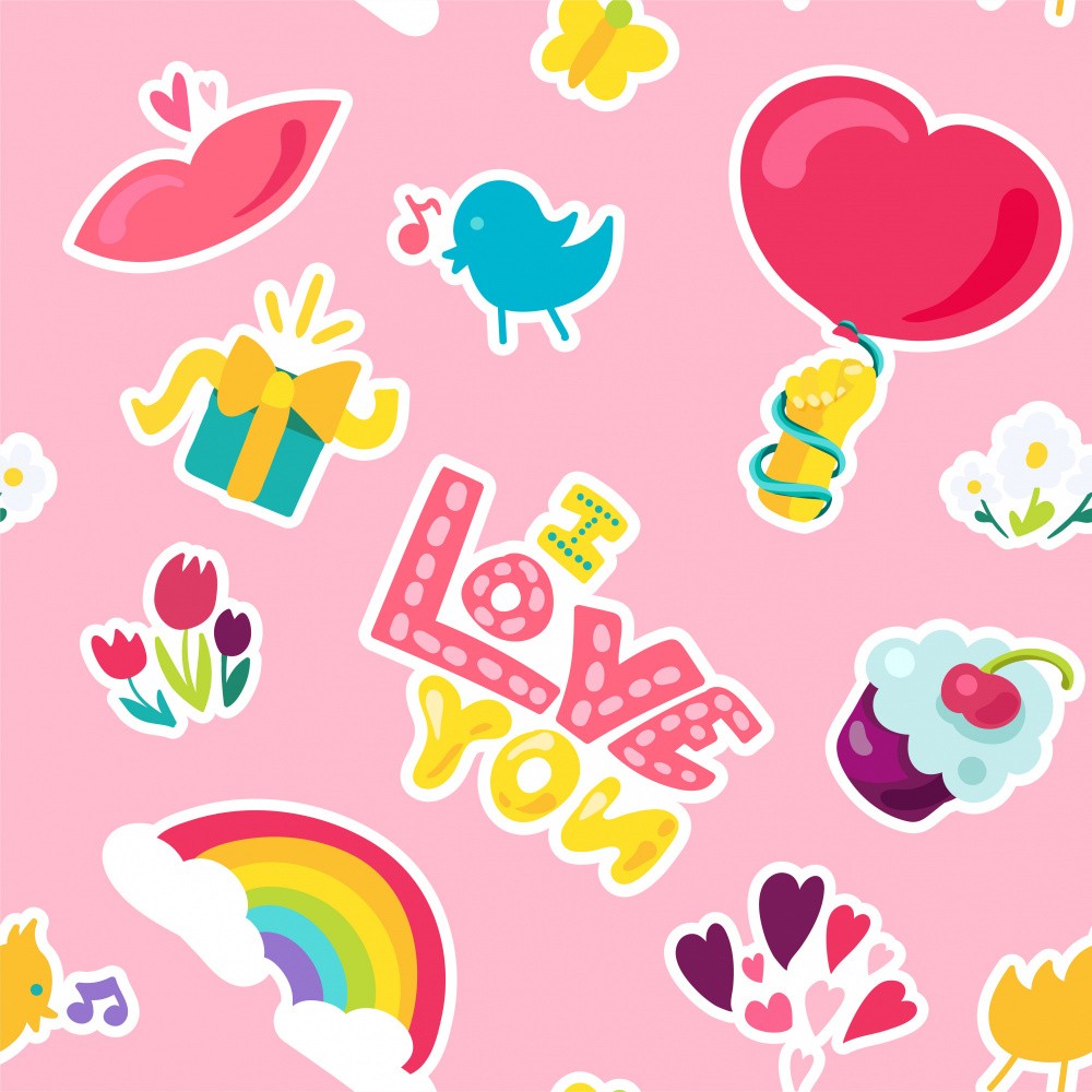 Cartoon Romantic Pattern