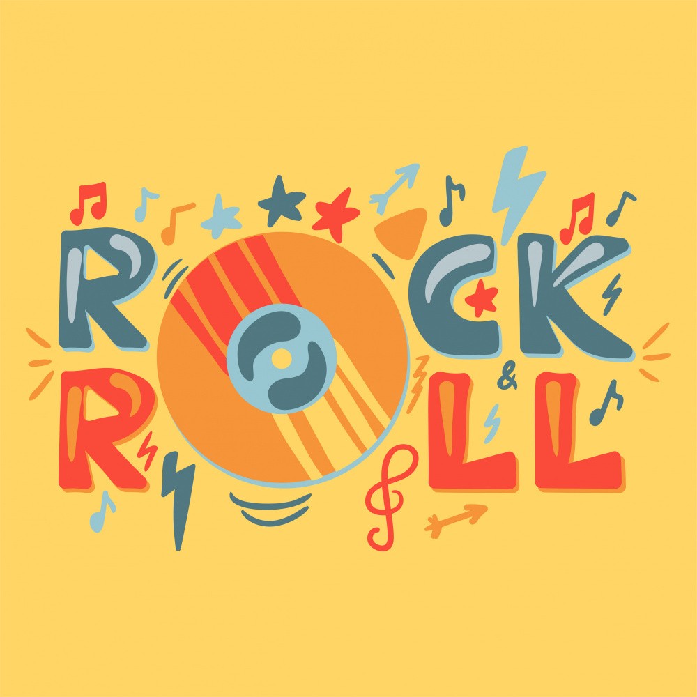 Retro Rock N Roll Label