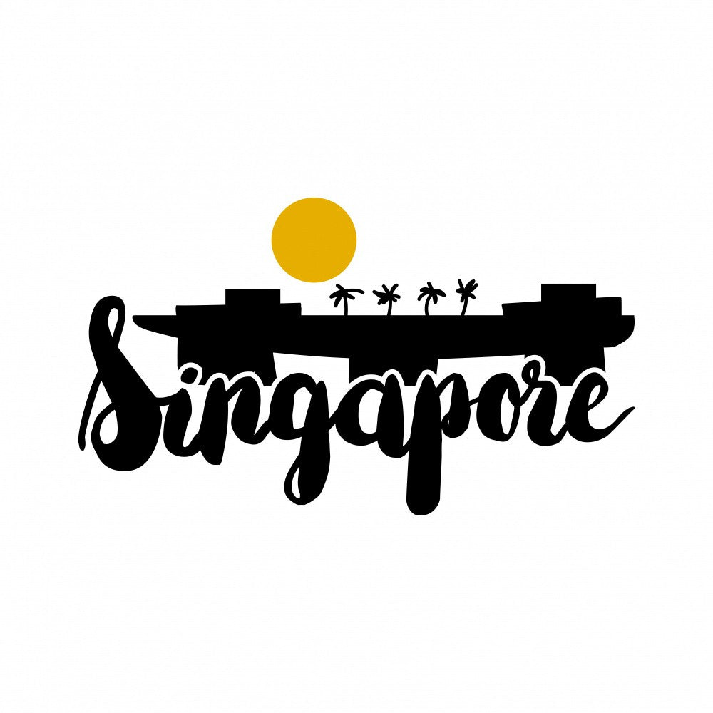 Sonnenuntergang über Singapur