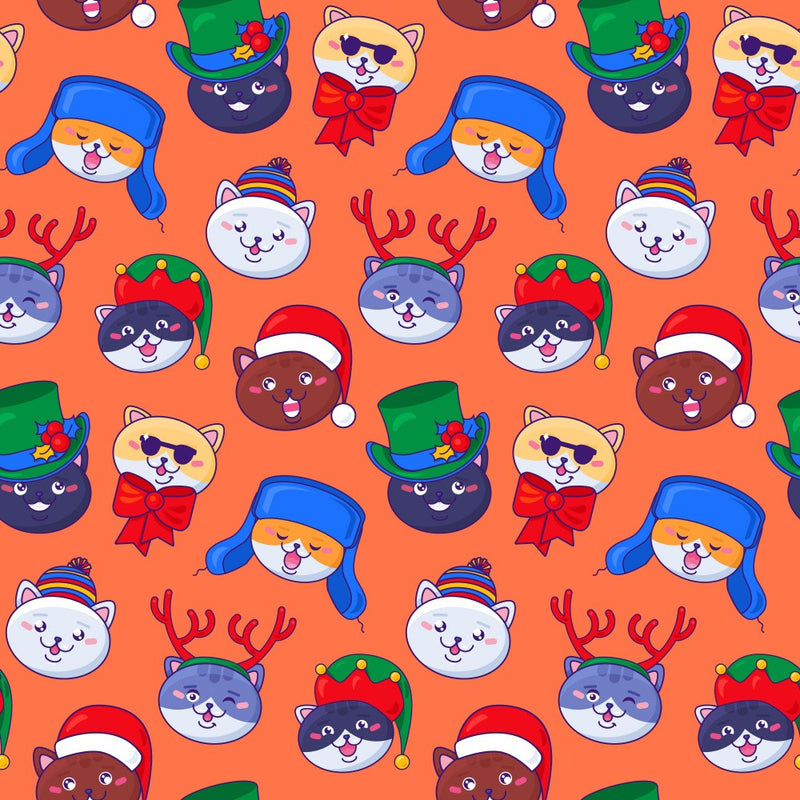 Cute Seamless Pattern With Cartoon Animal