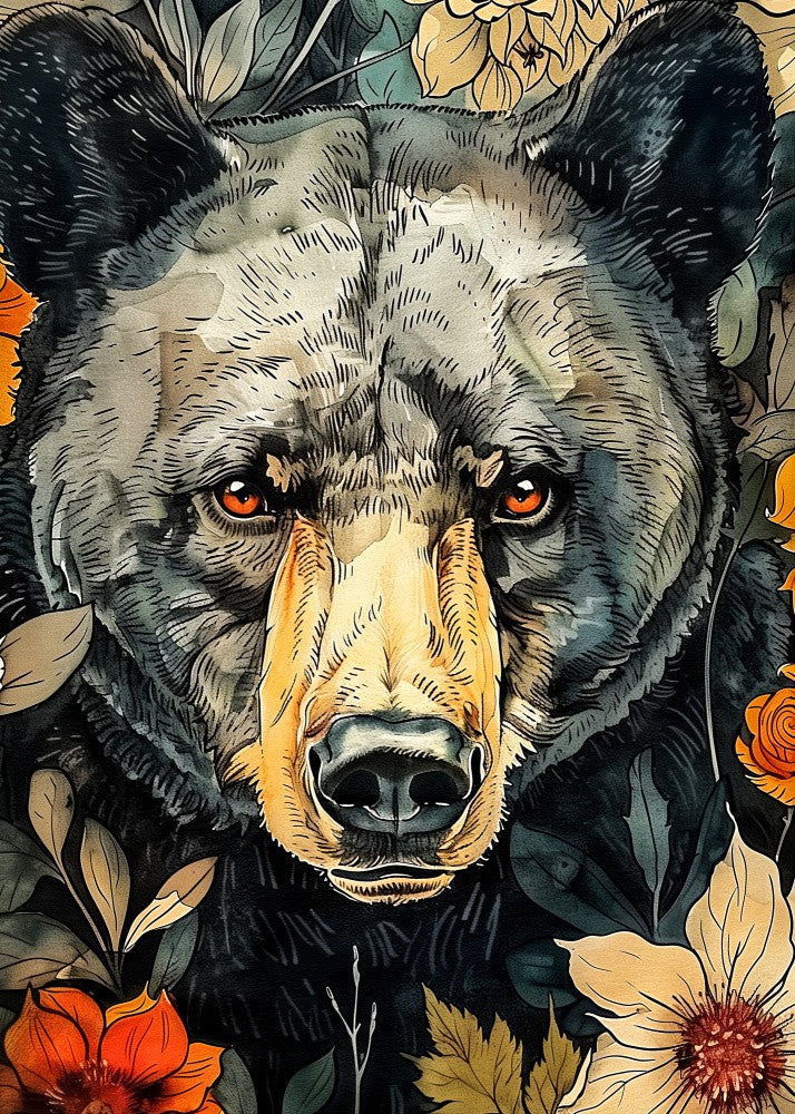 Animal Bear Watercolor Animal Art 9