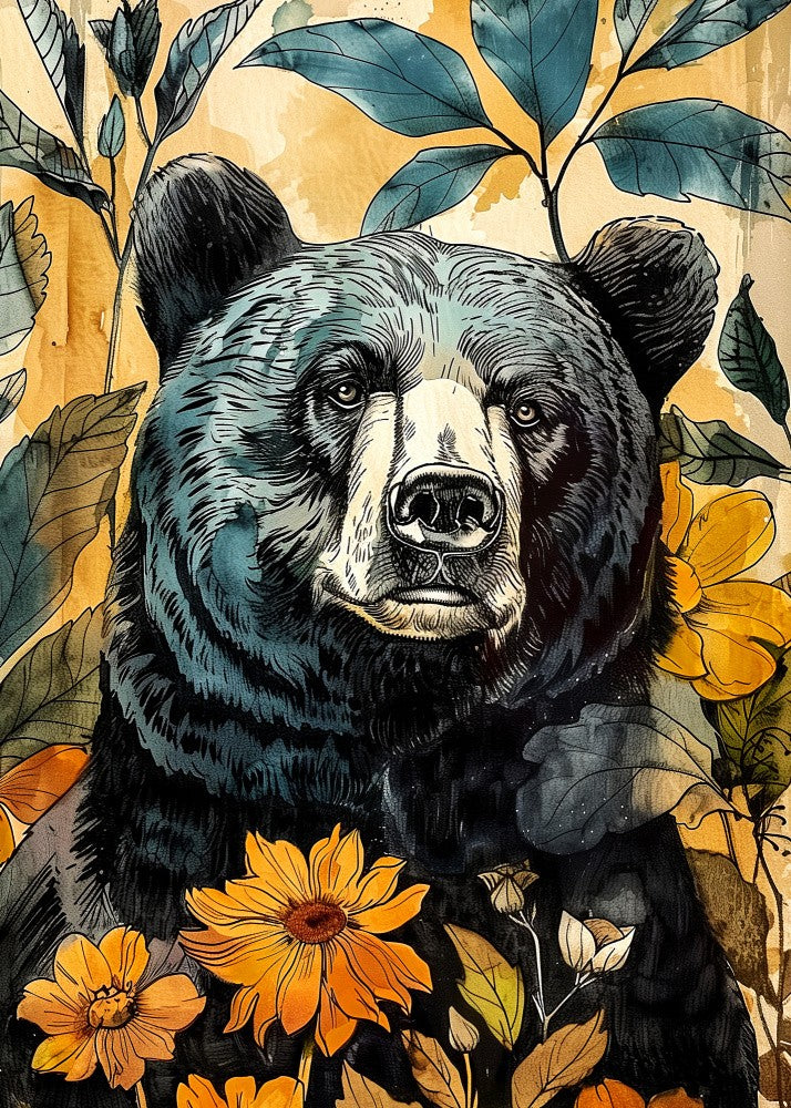 Animal Bear Watercolor Animal Art 7