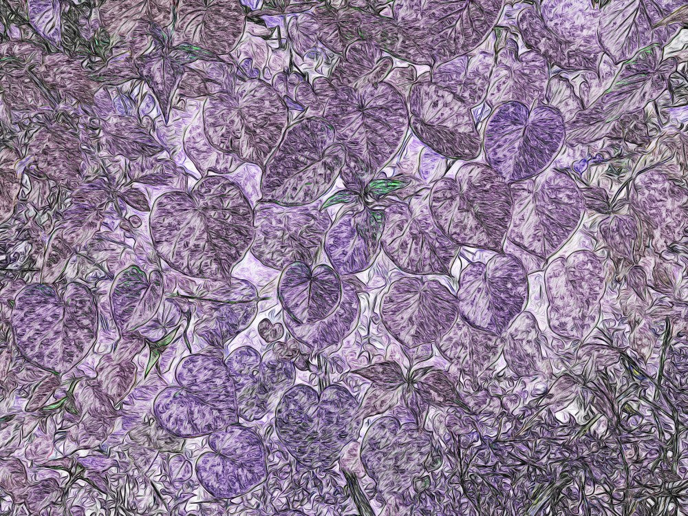 Purple Leaf Tapestry