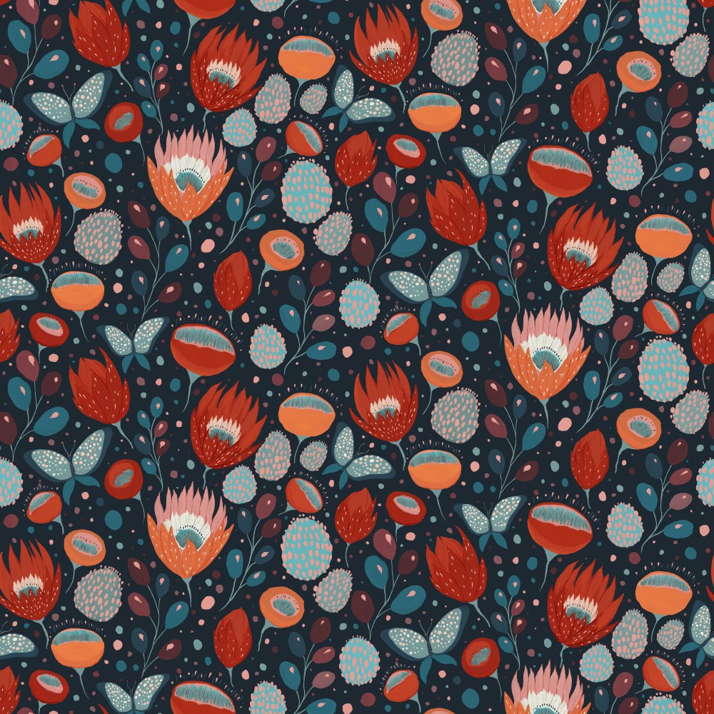Trendy & Artistic Painterly Floral Fantasy