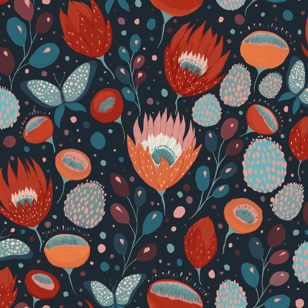 Trendy &amp; Artistic Painterly Floral Fantasy