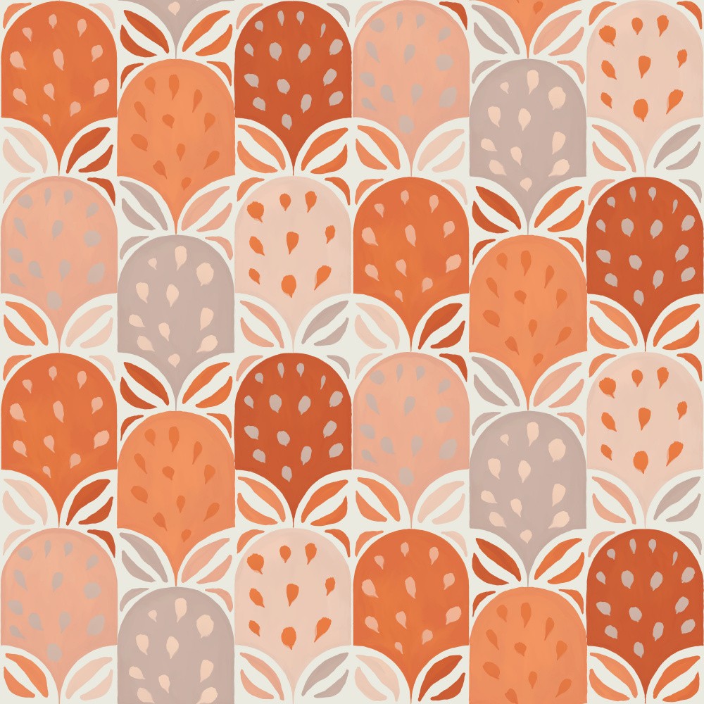 Desert Minimalism with Abstract Scallops