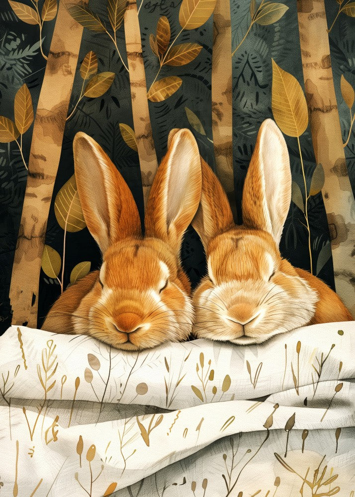 Bunny watercolor animal art 2