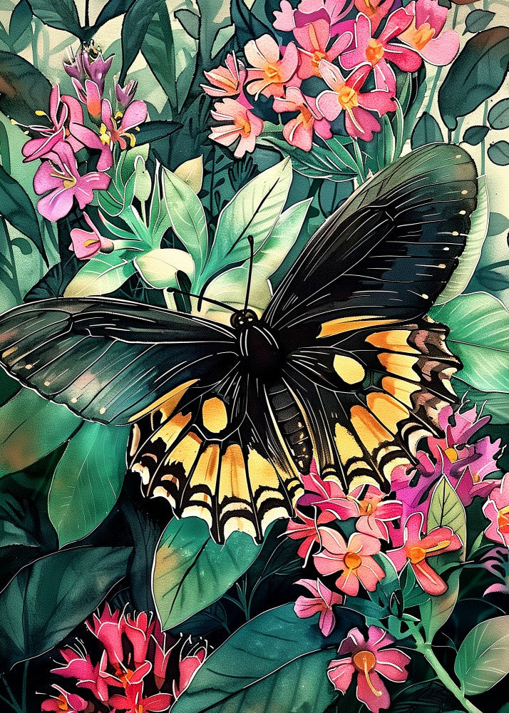 Butterfly watercolor animal art 2