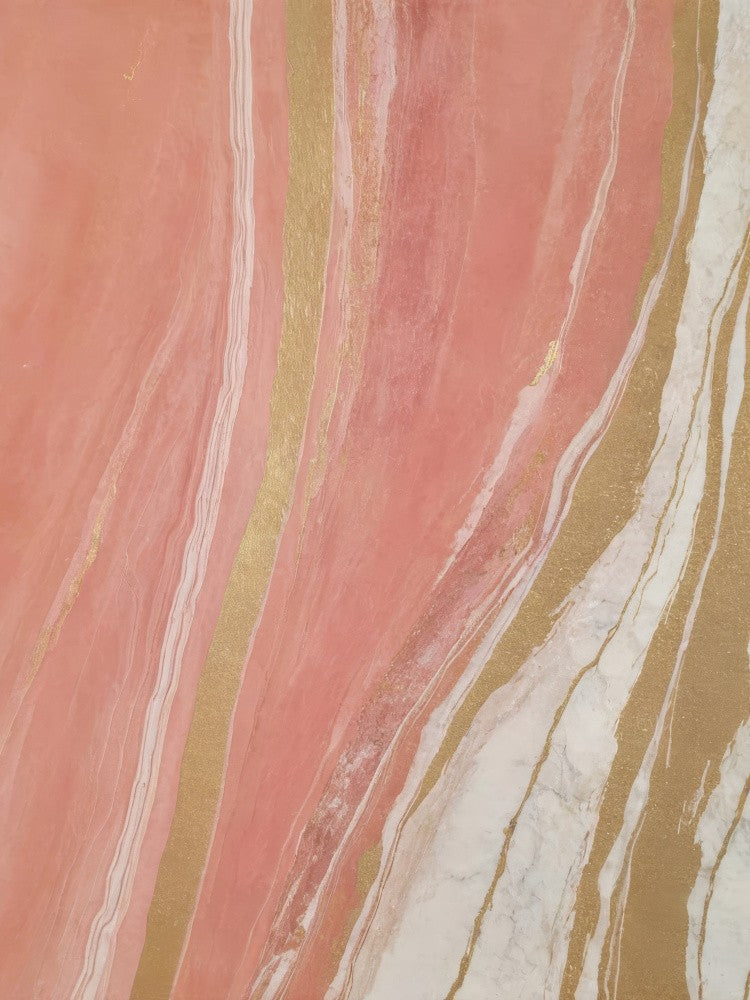Blush Marble With Gold