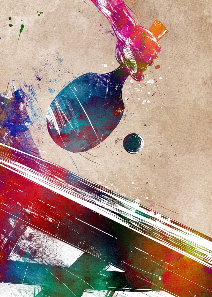 Table tennis sport art