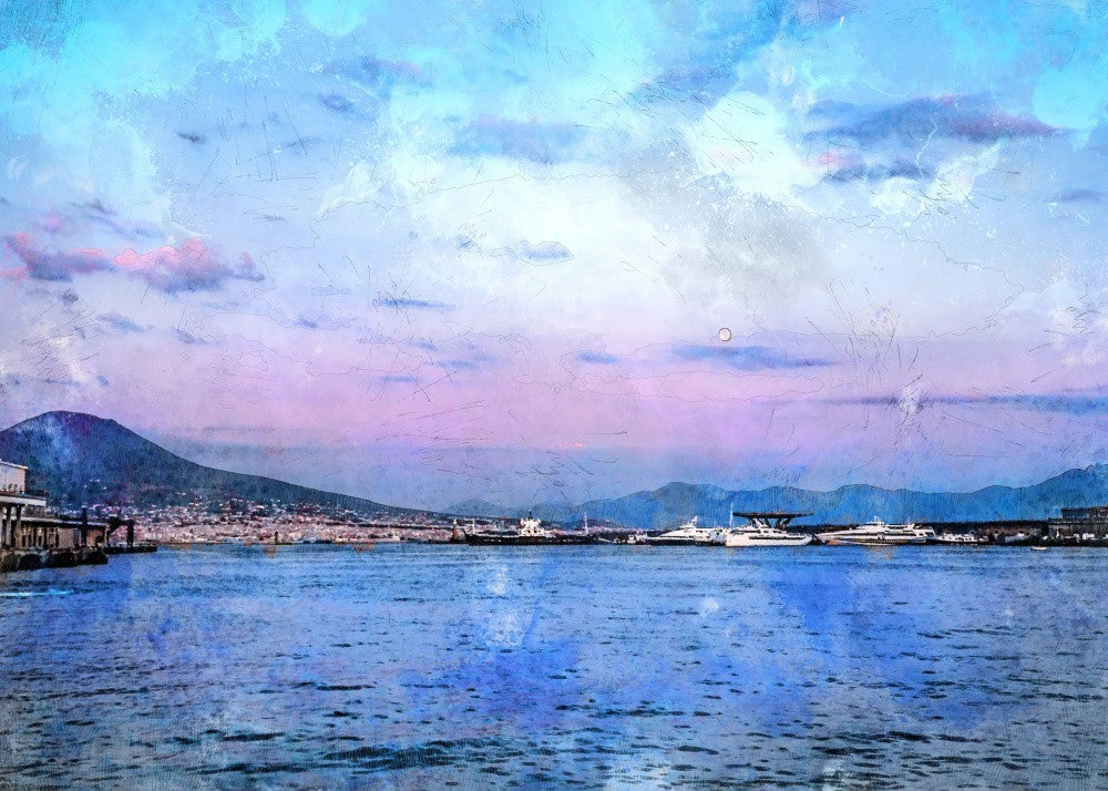 Naples City Watercolor Art Italy (31)