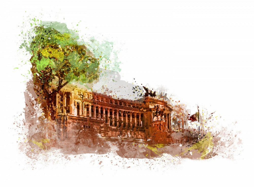 Rome Italy Watercolor Art (3)