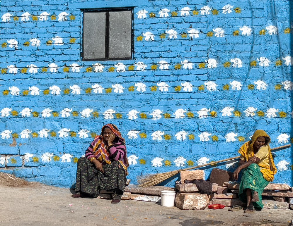 blue  street  in  blue  city jodpur