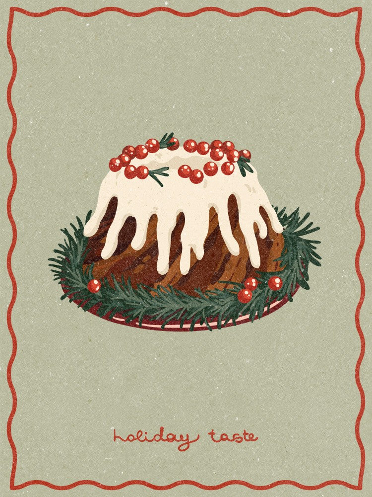 Christmas cake. Holiday Taste