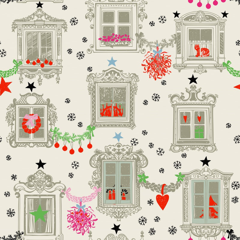 X-Mas Winter windows pattern