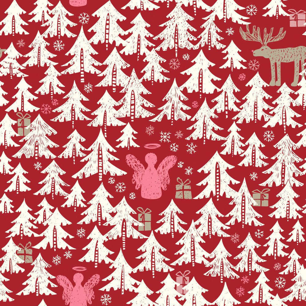 Schwarzwald Weihnachts-Winter Waldmuster