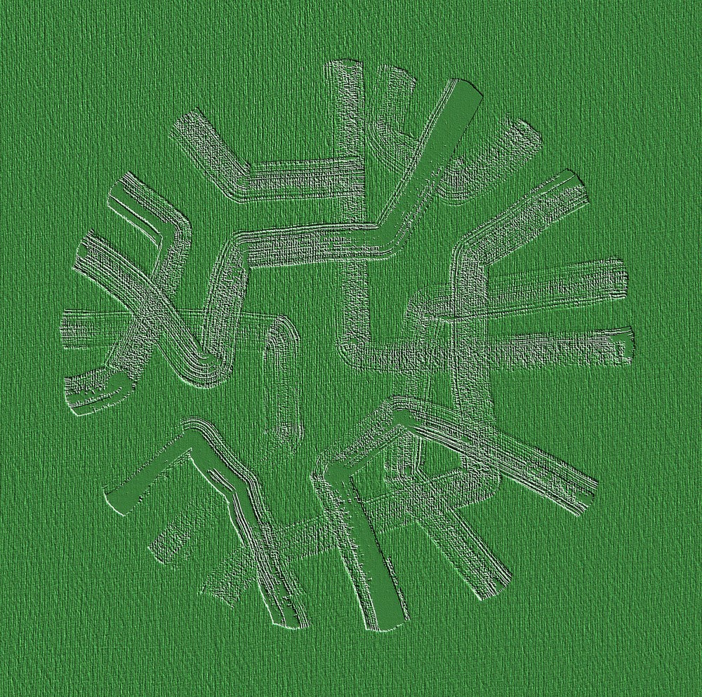Green Circuitry Burst
