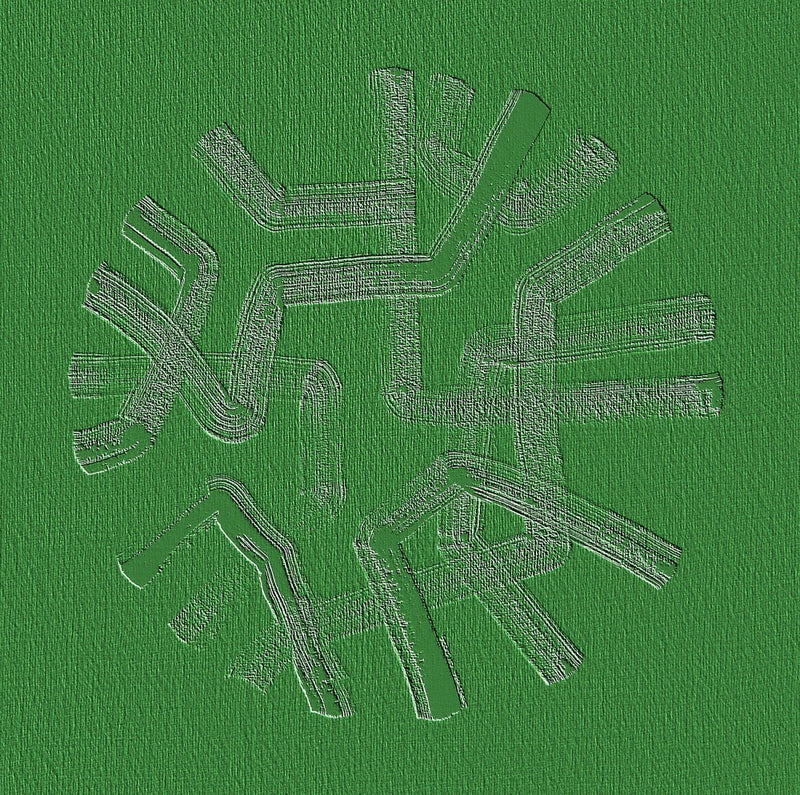 Green Circuitry Burst