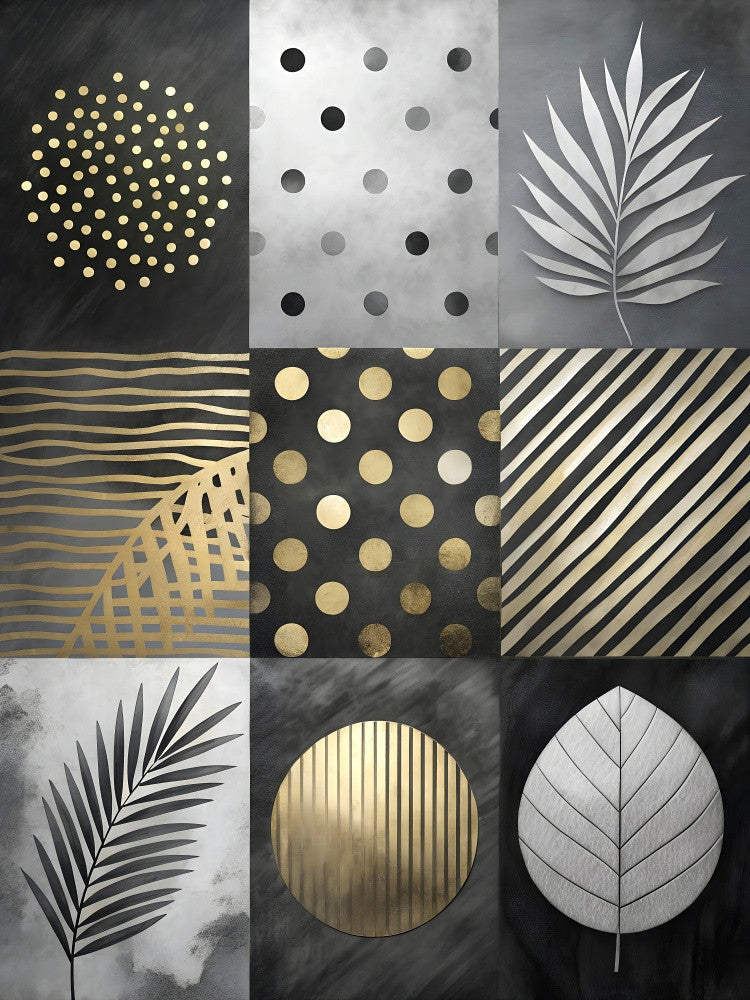 Gilded Patterns in Monochrome