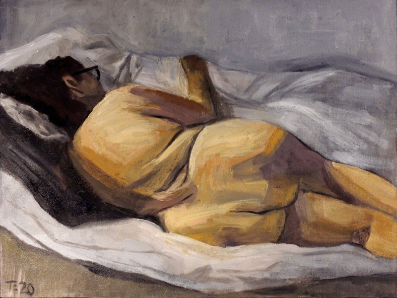 Reclining Nude with Glasses