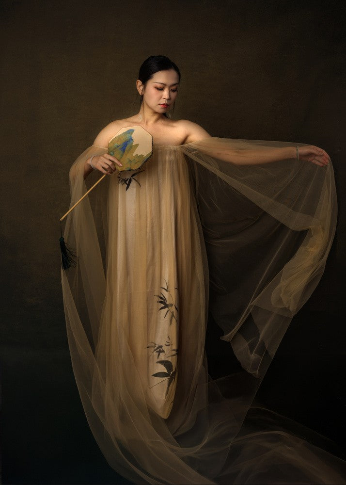 Lady in Gauze Shirt