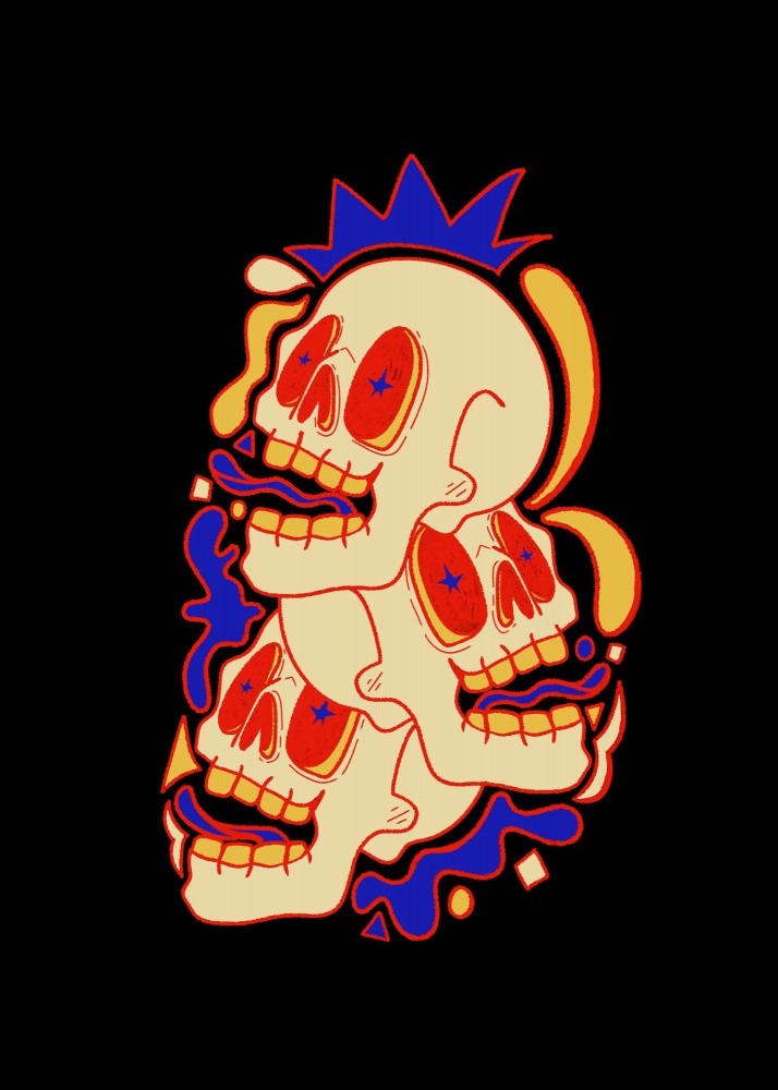 Punk rock skulls