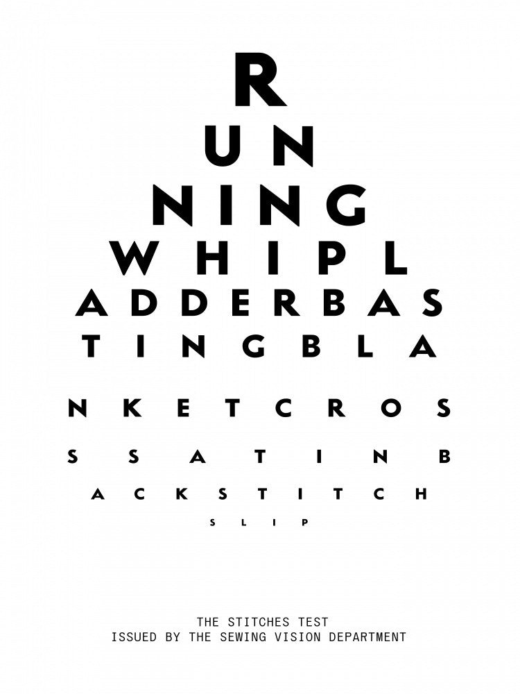 Sehtest Stiche