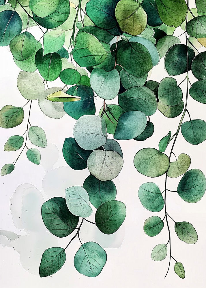 Nature Flowers and Leaves Watercolor Art (1)