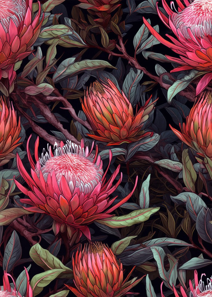 Nature Flowers and Leaves Watercolor Art (2)