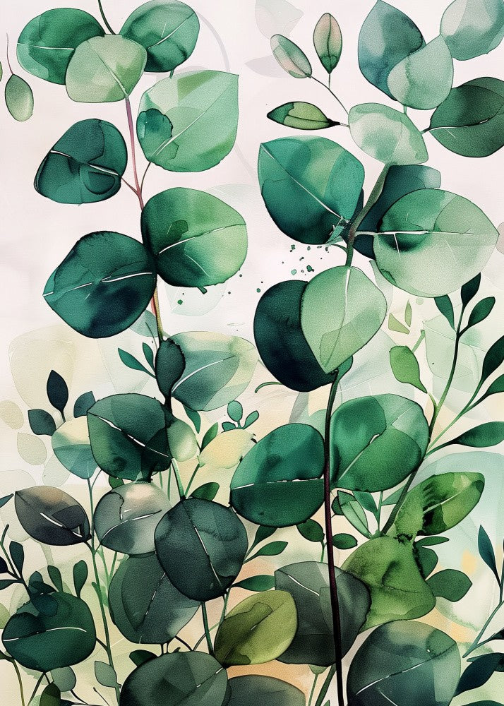 Nature Flowers and Leaves Watercolor Art (5)
