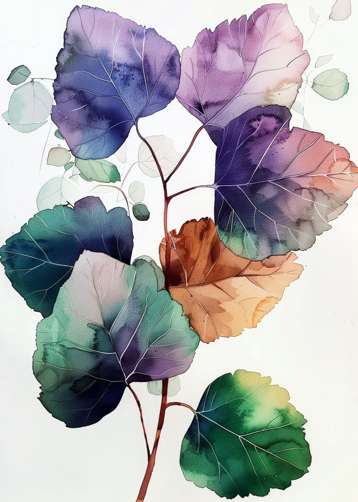 Nature Flowers and Leaves Watercolor Art (6)