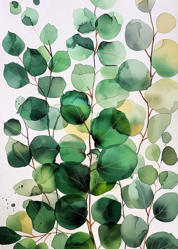Nature Flowers and Leaves Watercolor Art (10)