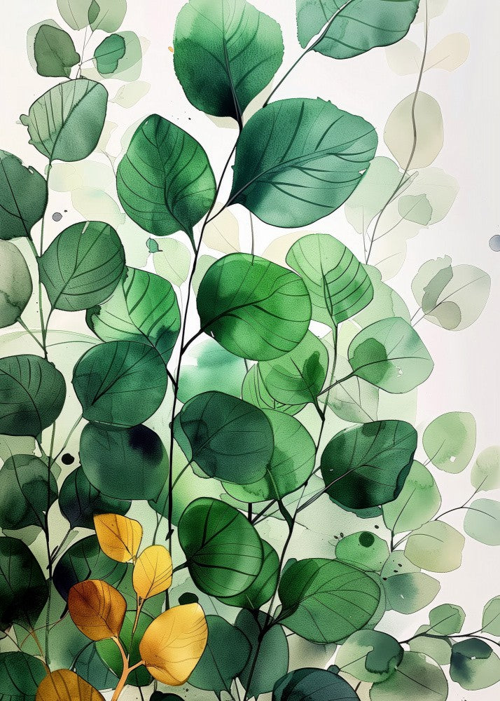Nature Flowers and Leaves Watercolor Art (11)