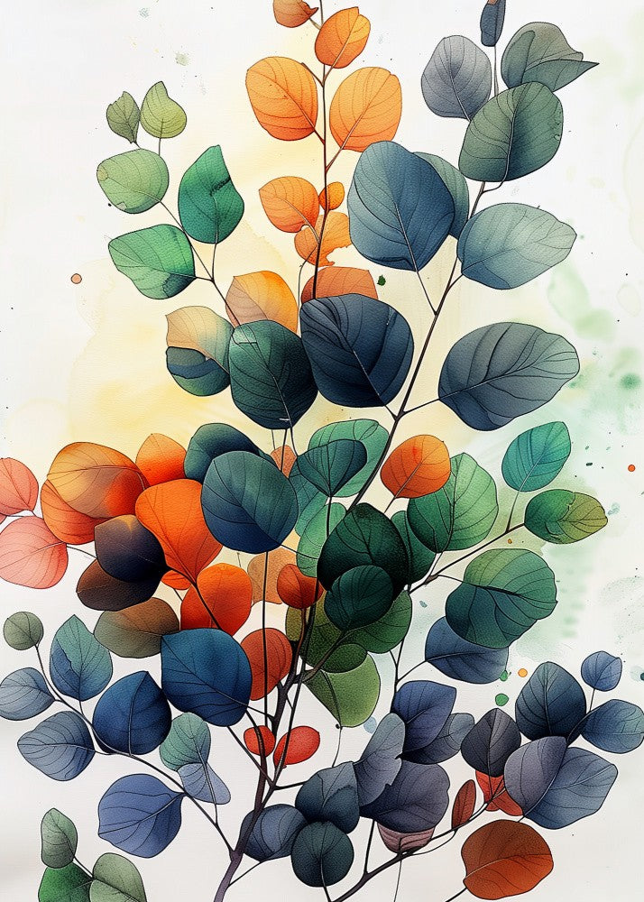 Nature Flowers and Leaves Watercolor Art (19)