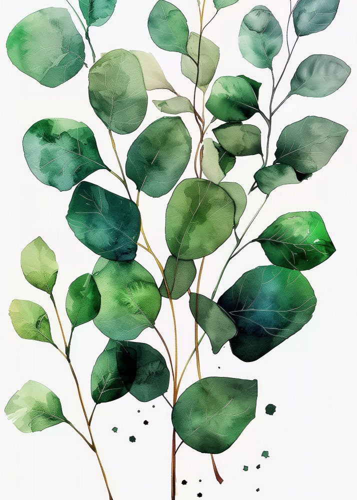 Nature Flowers and Leaves Watercolor Art (20)