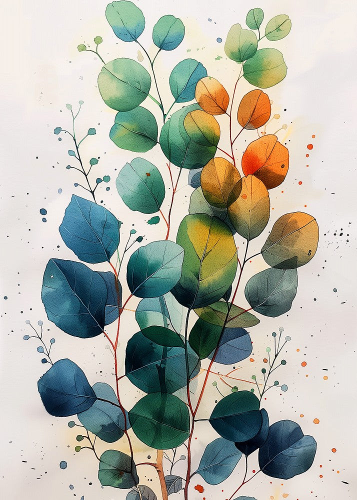 Nature Flowers and Leaves Watercolor Art (21)