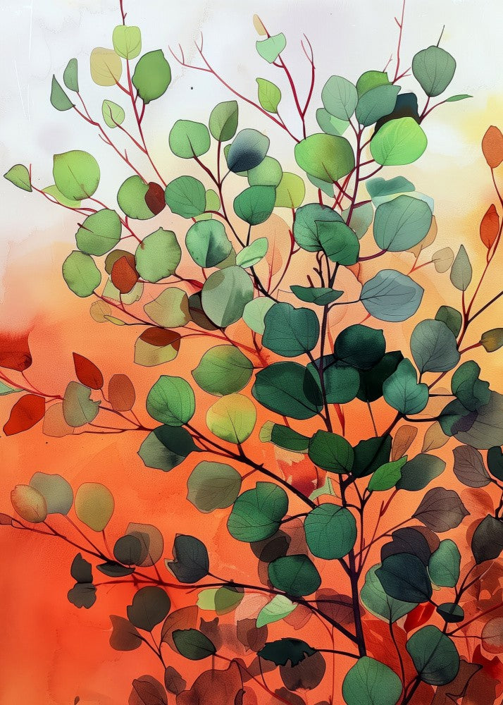 Nature Flowers and Leaves Watercolor Art (22)