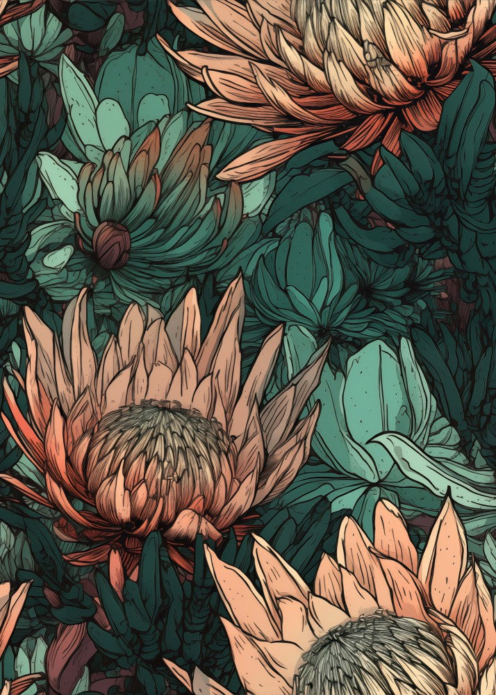 Nature Flowers and Leaves Watercolor Art (36)
