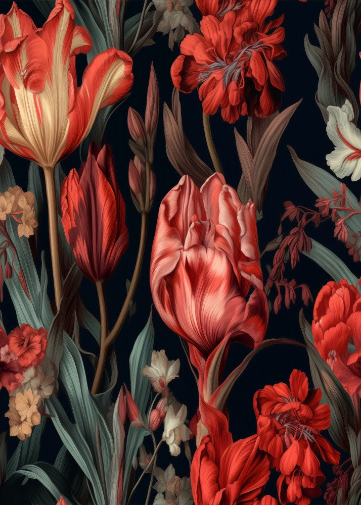 Nature Flowers and Leaves Watercolor Art (45)