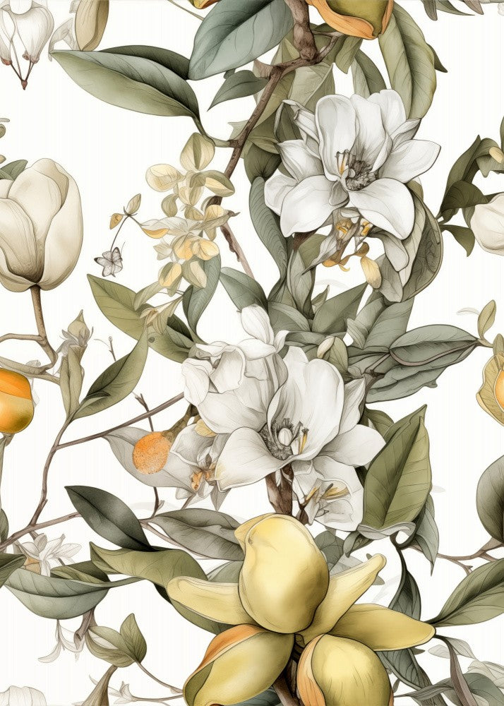 Nature Flowers and Leaves Watercolor Art (47)