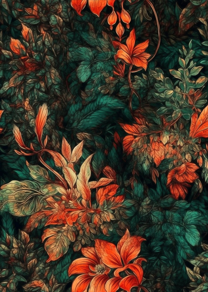 Nature Flowers and Leaves Watercolor Art (49)