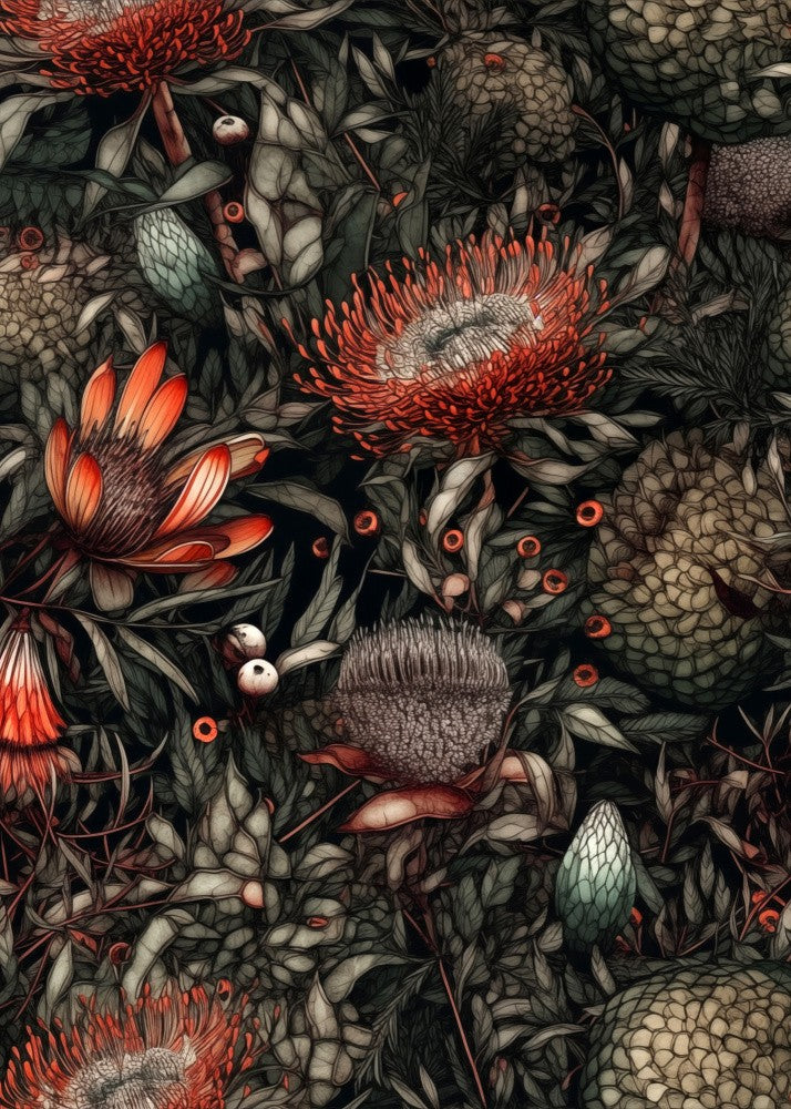 Nature Flowers and Leaves Watercolor Art (52)