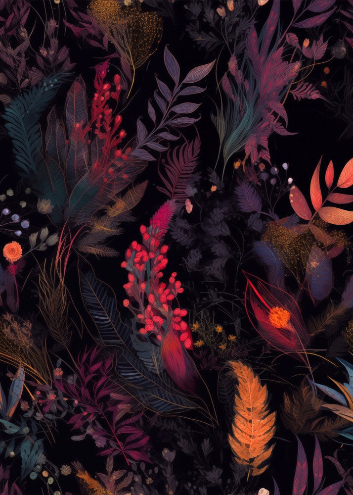Nature Flowers and Leaves Watercolor Art (53)